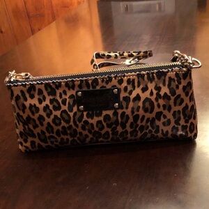kate spade Leopard Print Patent Bag/ Crossbody - Tan & Black